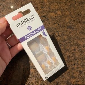 NWT imPress press-on pedicure - A Keeper - Style 89595 (24 Nails)